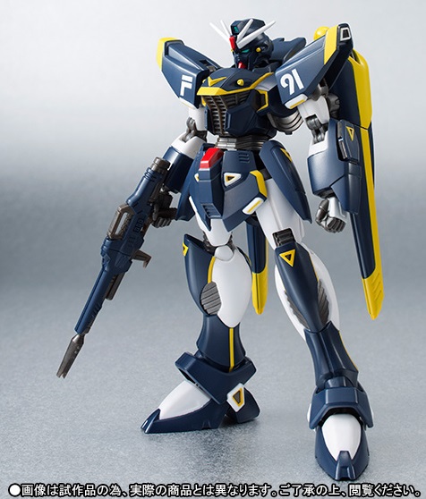 blue and yellow gundam