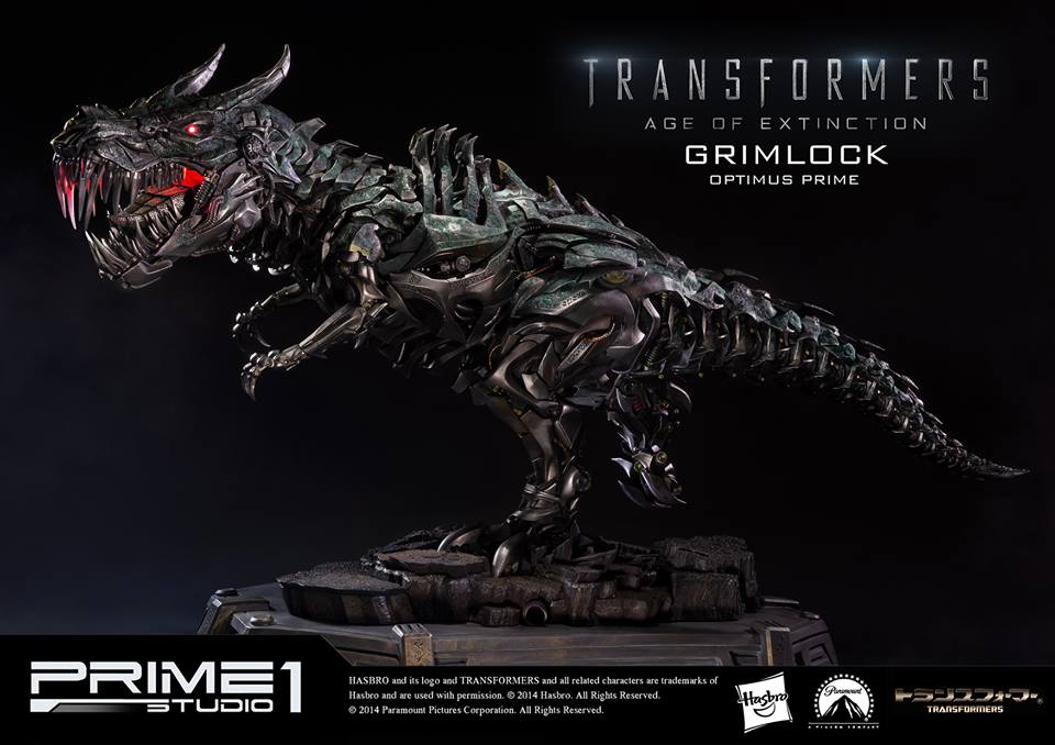 transformers age of extinction optimus prime and grimlock toy