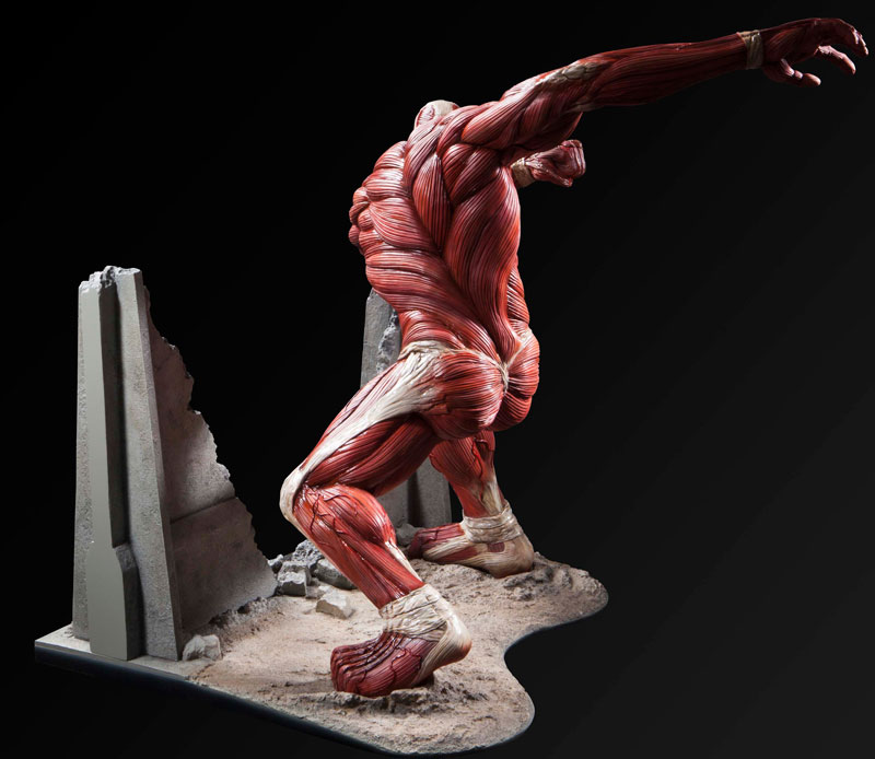 attack on titan colossal titan statue